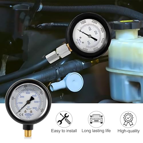 Hpop Test Tool High Pressure and Air Leak Test Gauge Tool Kit for F350 | Test Tool Kit for 6.0L 7.3L Engines, Steel and copper, detect intake system leaks, precision gauge diagnose abnormal noises