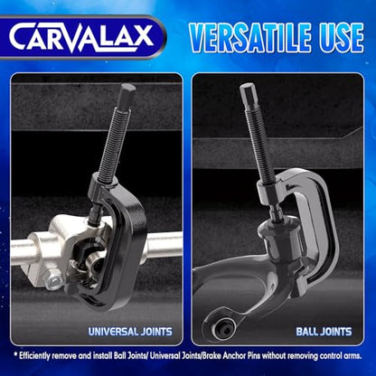 CARVALAX 21-Piece Ball Joint Press Kit | Ball Joint Removal Tool Kit w/Universal Adapters and Sockets for Most 2WD/4WD Cars, Trucks and SUVs - size: 21PC