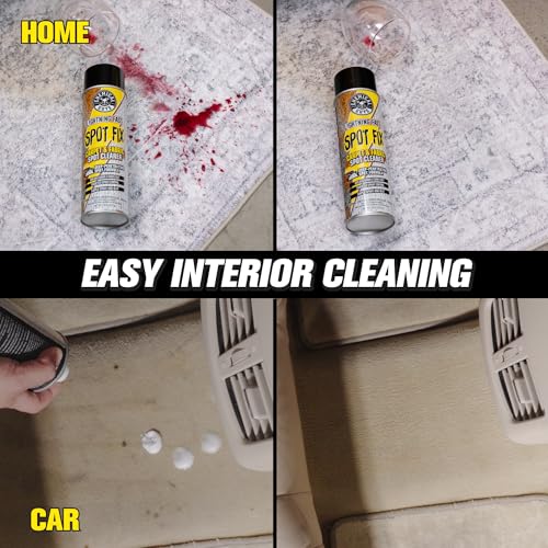 Chemical Guys Lightning Fast Carpet Spot Cleaner 18 oz Aerosol, Fabric Stain Extractor For Car Carpets, Seats, Floor Mats And Upholstery With Precision Spray Application - size: 18 Fl Oz (Pack of 1)