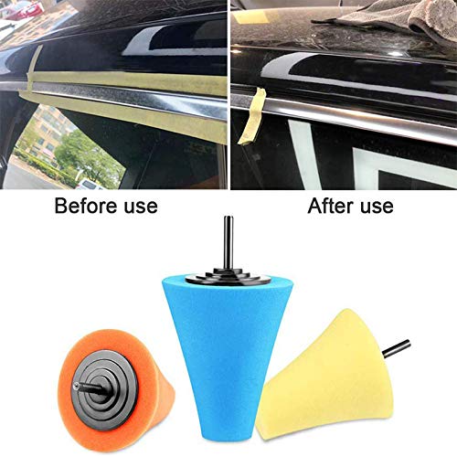 Car Buffers and Polishers Kit for Drill, 14Pcs Drill Polishing Wheel Foam Ball Buffing Pads Sponge Ball for Automotive Car Wheels Care, Metal, Plastic, Ceramic and Glass