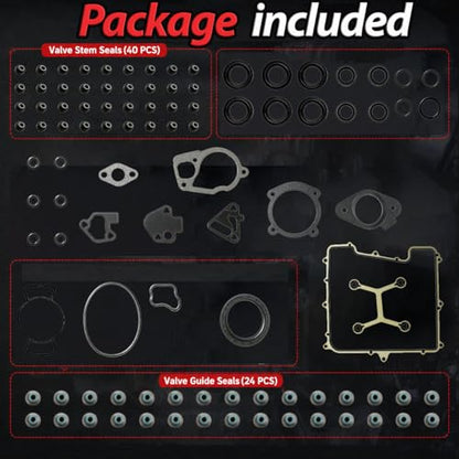 HS26376PT-5 3.6 Head Gasket Set with Bolts 2009-2016 For GMC | Fit For Buick Enclave Chevrolet Traverse GMC Acadia 2009-2016 Saturn Outlook 2009-2010 3.6L OE#HS26376PT-5 ES72274 - color: For GM 3.6L 2009-2016 Kit 2
