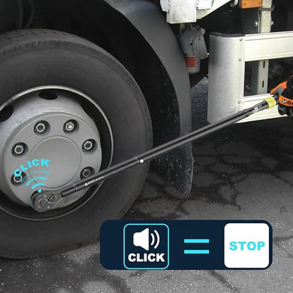 ANPUDS 3/4" Click Torque Wrench, 200-1000 Ft-Lb/271-1355 Nm, Heavy Duty | ±3% Accuracy, 48-Tooth Quick Release, Cr-V Steel, Dual-Direction, for Heavy Truck, Tractor, Diesel, Mining & Oil Field - size: 3/4" 200-1000 Ft.lb