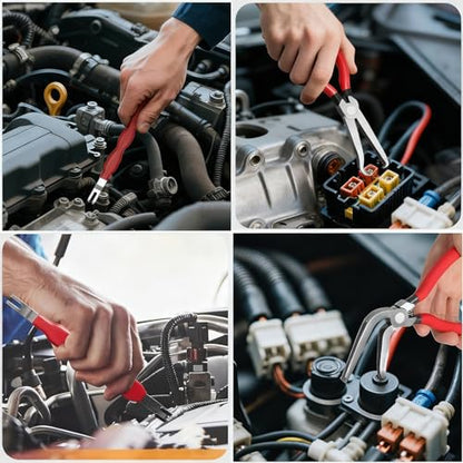 Electrical Disconnect Pliers Set – Automotive Terminal Removal Tool Kit for Cars, Fuel Line Disconnect Tool-Quick-Release Car Truck Repair (6PCS) - color: 8pcs