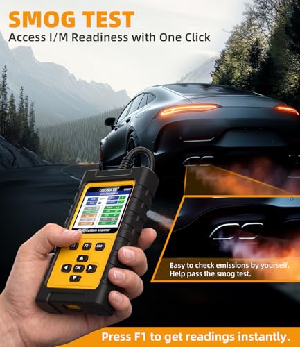 OBD2 Scanner for Mercedes Benz, OM807 Full System Diagnostic Tool with Resets (Oil/ETC/EPB/ABS/SAS/BAT Register...), Full OBDII Functions Read&Erase Fault Codes, Free Software Update