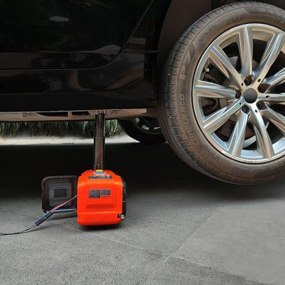 E-HEELP Electric Car Jack Kit 5Ton 12V Hydraulic Car Jack Lift (Lifting Range: 6.1~17.7 inch) with Electric Impact Wrench for SUV MPV Sedan Truck Change Tires Garage Repair