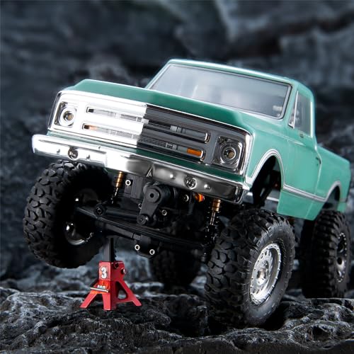 MORLORDY 2Pcs RC Jack Stands 3 Ton Adjustable Height Simulation Jack Stands for TRX4-M SCX24 1/18 1/24 Scale RC Crawler Car