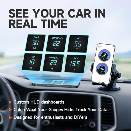AUTOPHIX 3210Pro Bluetooth OBD2 Scanner with ABS SRS Transmission Live Data | Read and Clear Engine Codes, Customizable HUD Dashboards for iPhone and Android, Lifetime Updates Included, No Subscription
