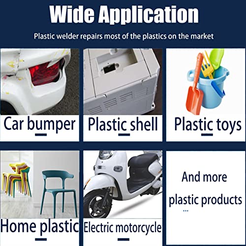 Upgraded 220W Plastic Welder Bumper Repair Kit,2-in-1 Plastic Welding Kit 800PCS Hot Staples & 30pcs Plastic Welding Rods,Hot Stapler Plastic Repair Kit for Car Bumper Kayak Crack Repairs(red) - color: Red, size: 220w