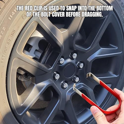 3PCS Car Wheel Hub Bolt Nut Cover Removal Tool, Lug Nut Removal Tool, 3 Styles Lug Cap Cover Remover Set, Car Accessories Tire Hub Puller & Lug Cap Puller Hook Universal for Most Vehicles