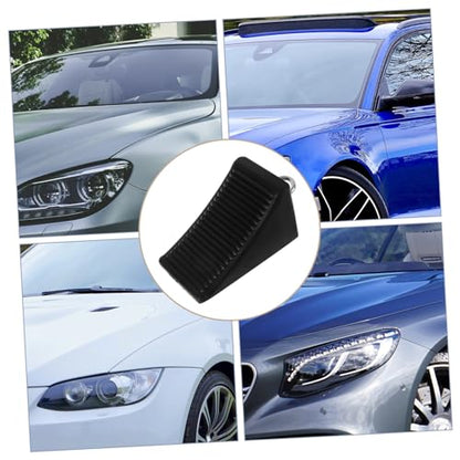 ABOOFAN Heavy Duty Rubber Wheel Chock Set Portable Non-Slip Tire Stopper for Cars RVs and Trailers Sturdy Adjustable Ramp Wedge for Travel and Camping