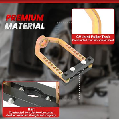 DASBET CV Joint Puller Tool 9 Holes | Universal Joint Removal Tool CVJ Axle Separator Tool Remover for Repairing