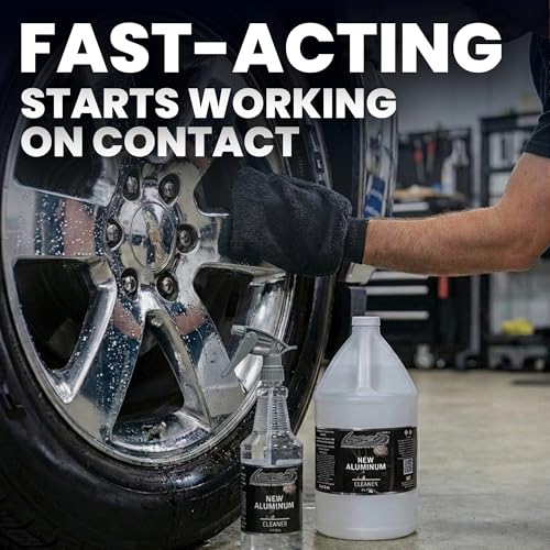 LANE'S New Aluminum Car Wheel Cleaner and Brightener | 1 Gallon (Pack of 1) | Acid Rim Cleaner, Shines & Eliminates Hard Scrubbing | Brake Dust, Oxidation & Rust Remover for Cars, SUVs, Trucks, and More - size: 128 Fl Oz (Pack of 1)