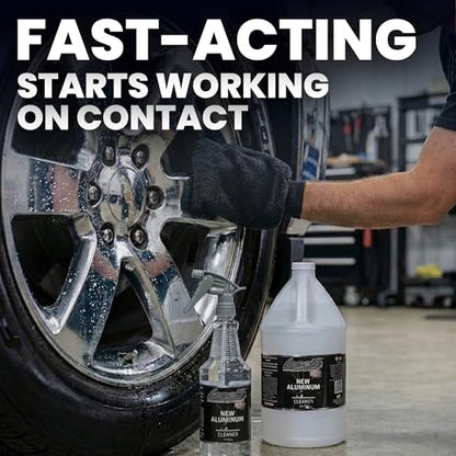 LANE'S New Aluminum Car Wheel Cleaner and Brightener | 1 Gallon (Pack of 1) | Acid Rim Cleaner, Shines & Eliminates Hard Scrubbing | Brake Dust, Oxidation & Rust Remover for Cars, SUVs, Trucks, and More - size: 128 Fl Oz (Pack of 1)