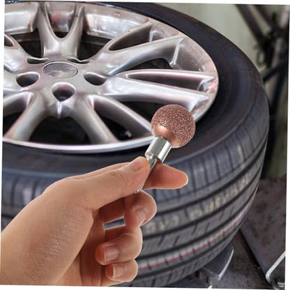 SOLUSTRE Tire Buffer Wheel for Quick and Efficient Car Tire Repair Small Abrasive Grinding Head with Linking Rod for Professional and DIY Mechanics - size: 6.00X2.50X2.50CM