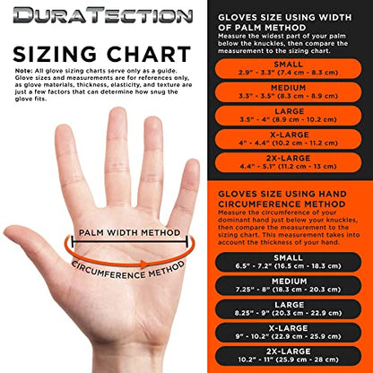 Dura-Gold Duratection 8 Mil Orange Super Duty Diamond Textured Nitrile Disposable Gloves, Box of 100