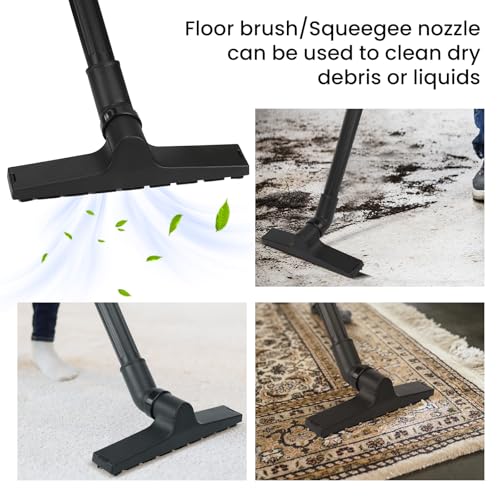 LIGO Shop Vacuum Wet and Dry, 4 Gallon Shop Vac with Accessories, Staninless Steel Tank, 4HP, for Workshop, Garage, Home and Car Vacuum Cleaner