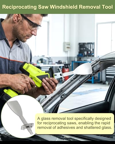 Windshield Removal Tool for Reciprocating Saws, Windshield Removal Blade (3"x12"), Auto Glass Removal Tool Includes A Scraper and Sheath, Sheath Makes Reciprocating Saw Cutting More Stable - color: Shovel knife