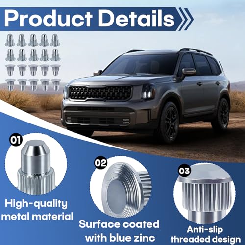 20 Pcs Camber Alignment Guide Pins Compatible with Chevrolet Silverado 1500/2500/3500 GMC Sierra 1500/2500/3500 Tahoe Suburban Yukon Cadillac Escalade Hummer H2 H3 Suspension Systems - size: 20 pack