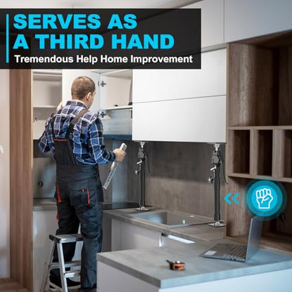 Third Hand Support Pole Heavy Duty, Cabinet Jacks for Installing Cabinets with 200 LBS Capacity and Expand from 23-3/5 to 45-3/10 in, 4-PC - size: Medium 4pcs（23.6 ~ 45.3 inches）