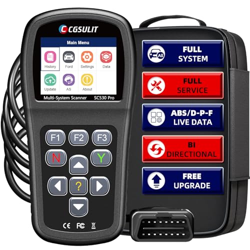OBD2 Scan Tool for Ford Lincoln Mercury Vehicles, All Systems Diagnostic Scanner Transmission Live Data ABS SAS EPB Car Code Reader with Engine Check Oil Reset Bi-Directional Functions, etc