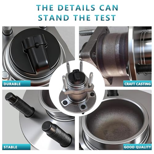 512285 Rear Wheel Bearing Hub Assembly for Chevrolet Malibu 2004-2012 | Hub for Pontiac G6 2005-2010, Saturn Aura, Cobalt, HHR, Eliminates Noise, Direct Bolt-On, OEM Quality, No Warning Lights - size: 512285