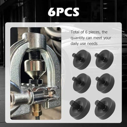 6PCS Brake Line Double Flare Tool Adapter 3/16" & 1/4",High-Strength Brake Line Flaring Tool Kit Adapter for Double Flaring,Brakes Flarings Tools Kit Adapters Car Accessories