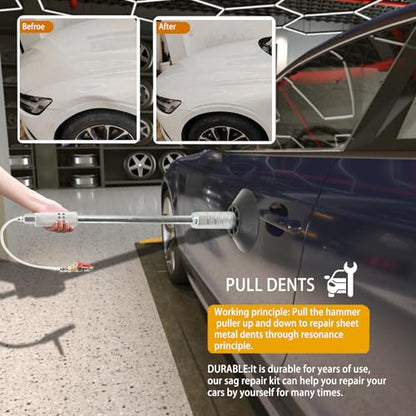 Upgraded Car Dent Puller Air Pneumatic Dent Puller Car Auto Body Repair 3PCS Auto Body Suction Cup Hand Tools Kit - size: 3 Cups