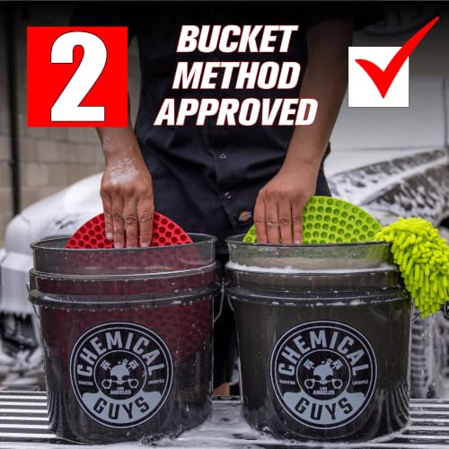 Chemical Guys Heavy Duty Detailing Bucket Smoked Black (4.5 gal)