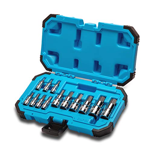 Capri Tools Hex Bit Socket Set, Metric, Advanced Series, 13-Piece - size: Metric / Advanced Series
