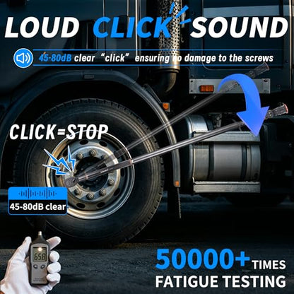 Torque Wrench 3/4-Inch Drive Dual Range Scales 100-950ft.lb/135.58-1288.03Nm, ±3% Precision, 48 tooth Dual-direction Torque Wrenches for Car Truck Maintenance and Product Assembly - size: 【3/4-Inch DR.100-950 FT.LB】