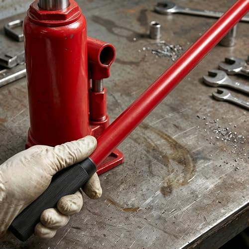 20-32 Ton Hydraulic Bottle Jack Handle Replacement, Heavy Duty Vertical Jack Operating Lever with Anti-Slip Rubber Grip, High Strength Steel Jack Repair Accessories for Truck Car Lifting