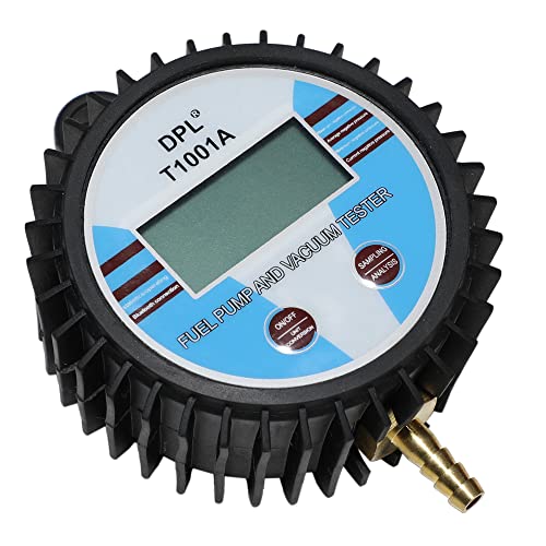 DPTOOL Vacuum Gauge Tester Multifunction Fuel Pump Catalytic Converter Muffler Carburetor Exhaust Back Pressure Tester Digital Display Gauge with Adapters and Hose