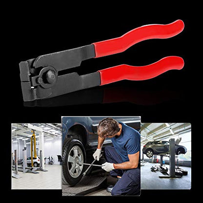 Snap Ring Pliers Heavy Duty Cv Joint Clamp Ring Pliers Ring Pliers Kit Install Tool Ear Type Boot Clamp Pliers Split Ring Pliers Ring Bender Tool (Dustproof casing clamp) - size: Dustproof casing clamp