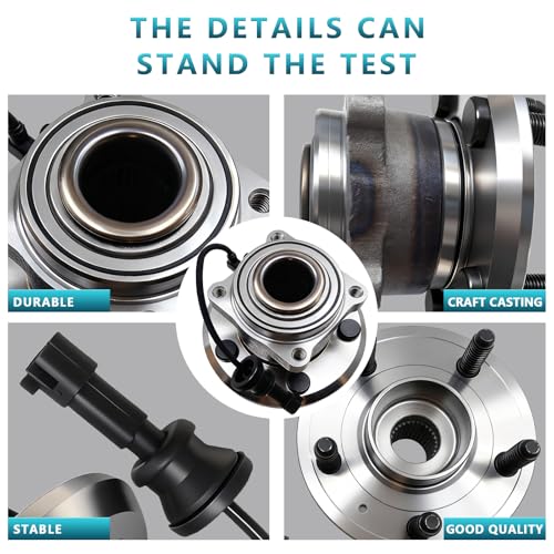 512440 Rear Wheel Bearing Hub Assembly for Chevrolet Equinox 2010-2017, GMC Terrain 2010 2011 2012 2013 2014 2015 2016 2017 (2PCS) - size: 512440