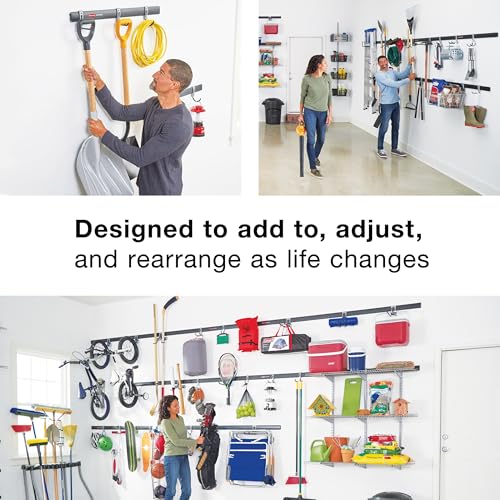 Rubbermaid FastTrack Compact Hook for Garage Organization, Soft Grip, Ideal For Cords/Ropes/Small Hoses/Camping Chairs - style: Compact Hook