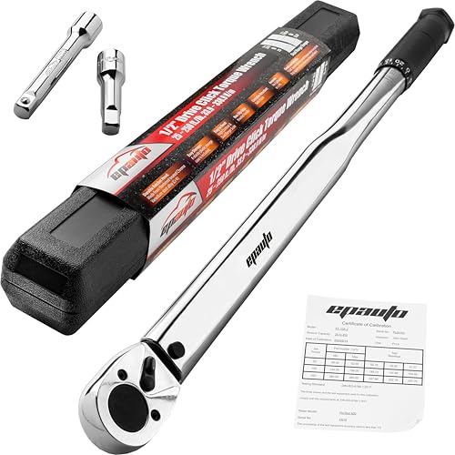 EPAuto 1/2-Inch Drive Click Torque Wrench,25-250 ft.-lb./33.9~338.9 Nm - size: 1/2 Inch Drive (25-250 ft.-lb.)