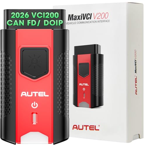 Autel MaxiVCI VCI200 V200 Wireless Dongle, 2026 VCI 200 OBD2 Connector Adapter, 2.0 of V150 VCI100 V100 Car Communication Interface, for MK900BT MP900BT MS906 PRO MS906MAX MS906 PRO-TS KM100 BT608 etc