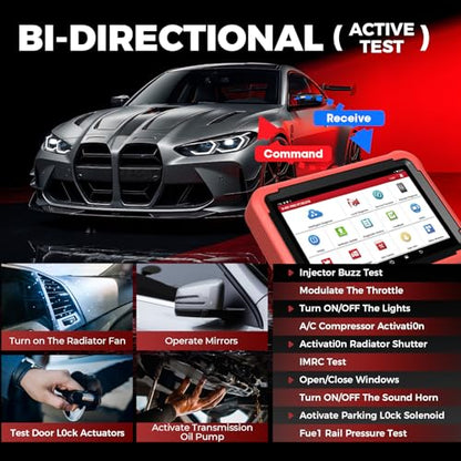 Launch X431 PROS V 5.0 2026 Bidirectional Scan Tool with Blueto0th Coding | 2 Years F-Ree Updates, ECU Code, 38+ Reset, CANFD, FCA AutoAuth, Launch Scanner with Wireless Connector for All Cars