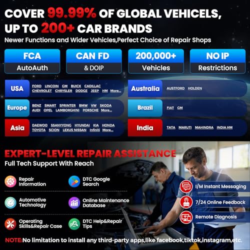 LAUNCH X431 PRO V 5.0,2026 New Gen. OEM Bluetooth Bidirectional Scan Tool w/Canfd Doip,Same as Pro3s+ 5.0,Online Code & 38+ Reset for All Cars,2 Yrs Free Update