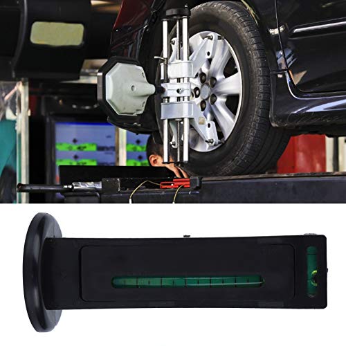 4 Wheel Alignment Magnetic Level Gauge, Camber Castor Adjustable Alignment Tool with Super Strong Magnet Base, Precision Angle Measurement for Car Truck Brake Discs and (Black) - color: Black