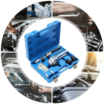 Torque Multiplier Tool, For Ford 1.0L EcoBoost Torque Multiplier Tool Set, Crankshaft Pulley Removal Kit for XC8055 Engine, 1:5 Gear Ratio with Carrying Case