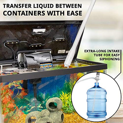 Deway Auto Fuel Transfer Pump, D Battery, 2.6 GPM Flow, Extra Long Hose | Hands-free liquid transfer for cars, generators, ATVs, and lawn equipment; RoHS and CE certified. - style: Basic