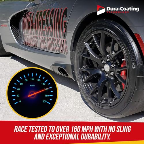 DURA-COATING TECHNOLOGY, Dressing Total Tire Kit - Single Size Car Kit - Tire Dressing, Cleaning and Restoration Kit for Cars - High Gloss Coating to Renew and Protect Your Tires - Made in USA - size: Total Tire Kit