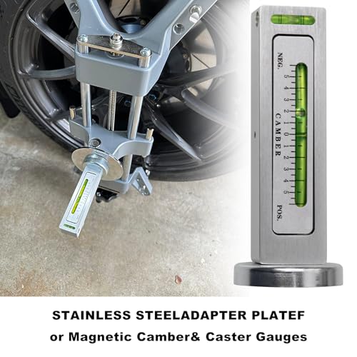 Wheel Clamp & Magnetic Adapter 3PCS Wheel Alignment Tool for Precise Camber Caster Gauges Fits for 11-25" Rims Camber Alignment Tool Universal Tire Repair Tool