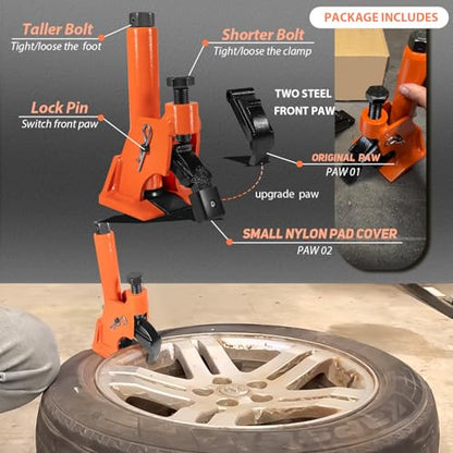 Manual Tire Bead Breaker Tool, Heavy-Duty Rim-Safe Bead Breaker for 38–42 Inch Tires, Portable Tire Removal Tool for Farm, Bus & Off-Road Vehicles