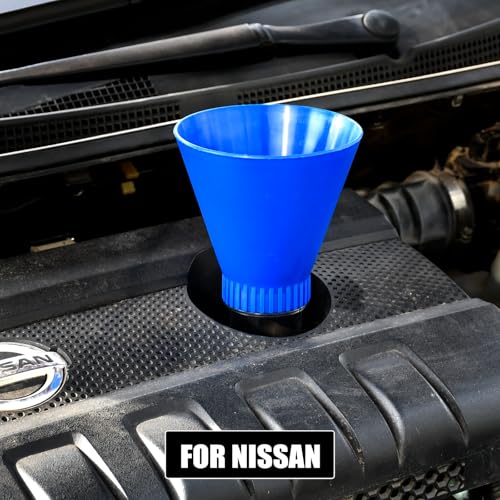 Engine Oil Funnel Spill-Free Hands-Free Compatible with Honda, Nissan, Kia and Hyundai Vehicle for Fast & Easy Oil Change