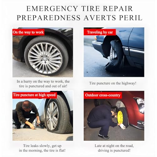 5 PCS Tire Repair Needle, 4.25" Replacement Split Eye Needle for T-Handle Tire Plug Repair Tool, Heavy Duty Tire Patch Eye Needle Tire Repair Hand Tool Kit, Car Accessories