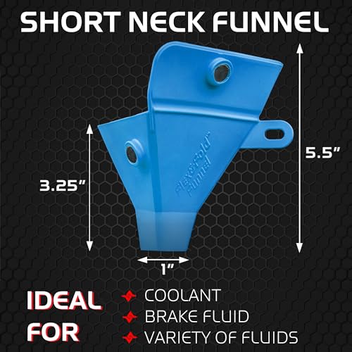 Caliber Flex & Fold, Flexible Funnel for Automotive & General Use, Small Funnel, Blue