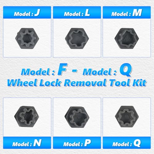 BELEY 22PCS Wheel Locking Nut Key Kit Compatible with Audi Series | A-X Automotive Spline Wheel Anti-Theft Screws Remover & Socket Keys Kit - style: 22pcs for Audi