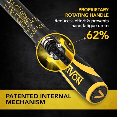 LEXIVON Torque Wrench, 1/2-Inch Drive, Dual Scale 30-210 FT-LB (40.7-284.7 N·m), Premium Rubber-Grip Handle, Deluxe Hybrid Case (LX-TW12) - size: 1/2"DR. 30–210 FT-LB